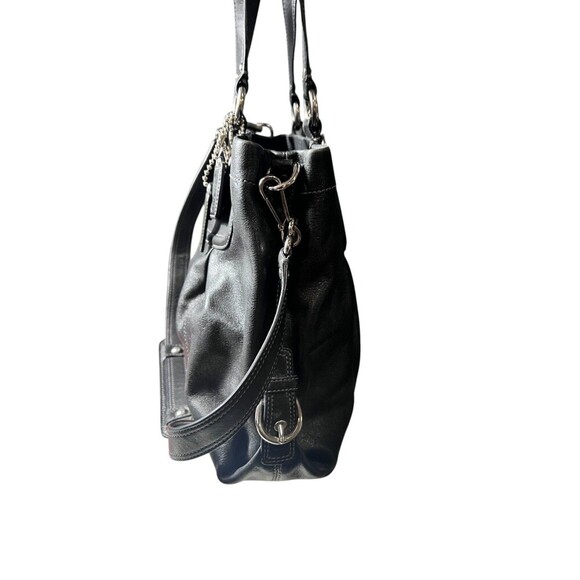 Coach 12937 Madison Sabrina Satchel – Black Leather Convertible Shoulder Bag - Picture 8 of 14